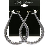 Mi Amore Dangle-Earrings Gray/Silver-Tone