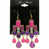 Mi Amore Drop-Dangle-Earrings Multicolor