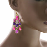 Mi Amore Drop-Dangle-Earrings Multicolor