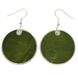 Mi Amore Dangle-Earrings Green/Silver-Tone