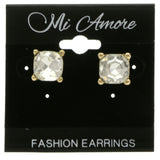 Mi Amore Post-Earrings Gold-Tone