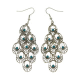 Mi Amore Chandelier-Earrings Silver-Tone/Blue