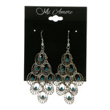 Mi Amore Chandelier-Earrings Silver-Tone/Blue