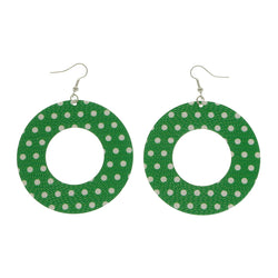 Mi Amore Dangle-Earrings Green/White