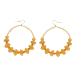 Mi Amore Dangle-Earrings Orange/Gold-Tone