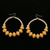 Mi Amore Dangle-Earrings Orange/Gold-Tone