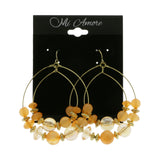 Mi Amore Drop-Dangle-Earrings Orange/Gold-Tone