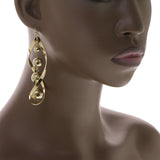 Mi Amore Drop-Dangle-Earrings Gold-Tone