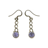 Mi Amore Dangle-Earrings Silver-Tone/Purple