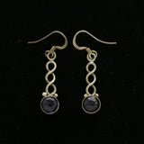 Mi Amore Dangle-Earrings Silver-Tone/Purple