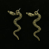 Mi Amore Snake Dangle-Earrings Copper-Tone