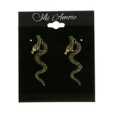 Mi Amore Snake Dangle-Earrings Copper-Tone