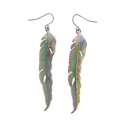 Mi Amore Feather Dangle-Earrings Multicolor