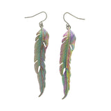 Mi Amore Feather Dangle-Earrings Multicolor