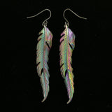 Mi Amore Feather Dangle-Earrings Multicolor