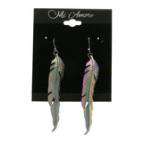 Mi Amore Feather Dangle-Earrings Multicolor