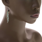 Mi Amore Feather Dangle-Earrings Multicolor