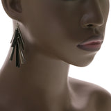 Mi Amore Drop-Dangle-Earrings Silver-Tone/Black