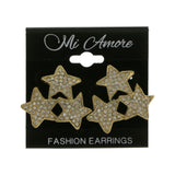 Mi Amore Star Post-Earrings Gold-Tone