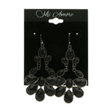 Mi Amore Drop-Dangle-Earrings Black/Dark-Silver