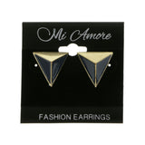 Mi Amore Post-Earrings Blue/Gold-Tone