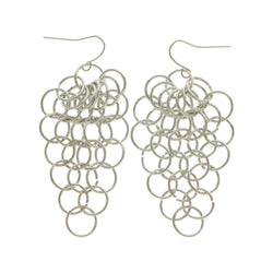 Mi Amore Drop-Dangle-Earrings Silver-Tone