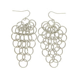 Mi Amore Drop-Dangle-Earrings Silver-Tone