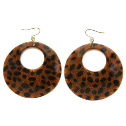 Mi Amore Spotted Dangle-Earrings Orange/Black