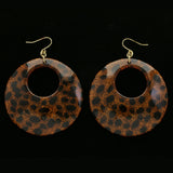 Mi Amore Spotted Dangle-Earrings Orange/Black