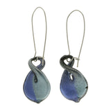 Mi Amore Drop-Dangle-Earrings Blue/Silver-Tone