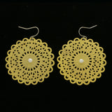 Mi Amore Dangle-Earrings Gold-Tone/White