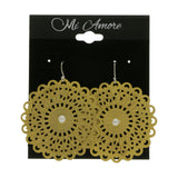 Mi Amore Dangle-Earrings Gold-Tone/White