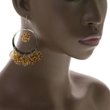 Mi Amore Spotted Drop-Dangle-Earrings Brown/Silver-Tone