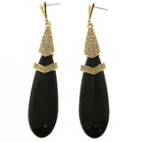 Mi Amore Dangle-Earrings Gold-Tone/Black