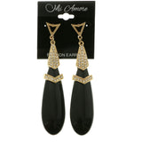 Mi Amore Dangle-Earrings Gold-Tone/Black