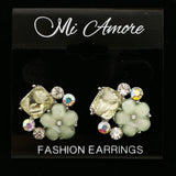 Mi Amore Dangle-Earrings Dark-Silver/Blue