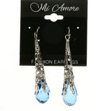 Mi Amore Dangle-Earrings Silver-Tone/Blue