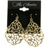 Mi Amore Dangle-Earrings Gold-Tone