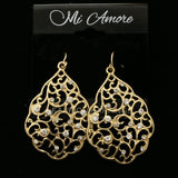 Mi Amore Dangle-Earrings Gold-Tone