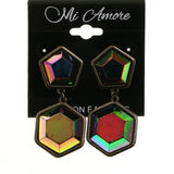 Mi Amore Dangle-Earrings Dark-Silver