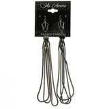 Mi Amore Dangle-Earrings Dark-Silver