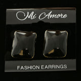 Mi Amore Post-Earrings Gold-Tone/Black