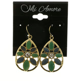 Mi Amore Dangle-Earrings Gold-Tone/Green