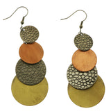 Mi Amore Dangle-Earrings Gray/Gold-Tone