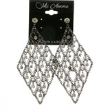 Mi Amore Dangle-Earrings Dark-Silver