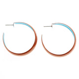 Mi Amore Hoop-Earrings Orange/Blue