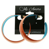 Mi Amore Hoop-Earrings Orange/Blue