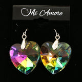 Mi Amore Prismatic Gem Dangle-Earrings Silver-Tone