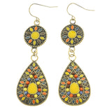 Mi Amore Drop-Dangle-Earrings Gold-Tone/Multicolor