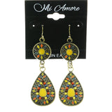 Mi Amore Drop-Dangle-Earrings Gold-Tone/Multicolor